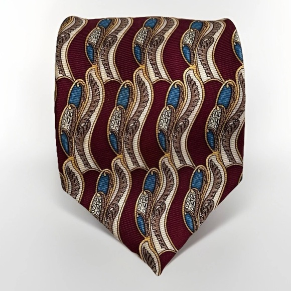 Guy Laroche Other - 3for$30 Guy Laroche Silk Men’s Tie Maroon Paisley-Inspired Retro Business Casual